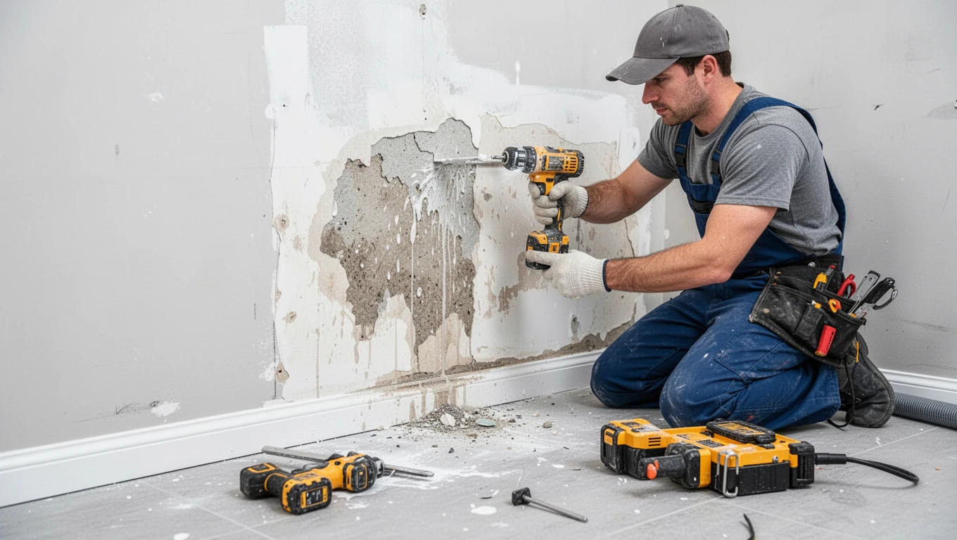 Wall Water Damage Repair